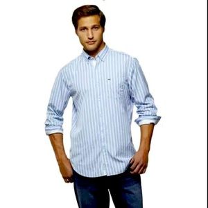 Lacoste Men’s Blue & White Striped Shirt